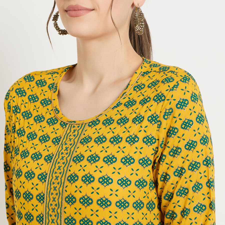 Ladies' Kurta, Mustard, large image number null