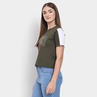 Ladies' Round Neck T-Shirt , ओलिव, small image number null