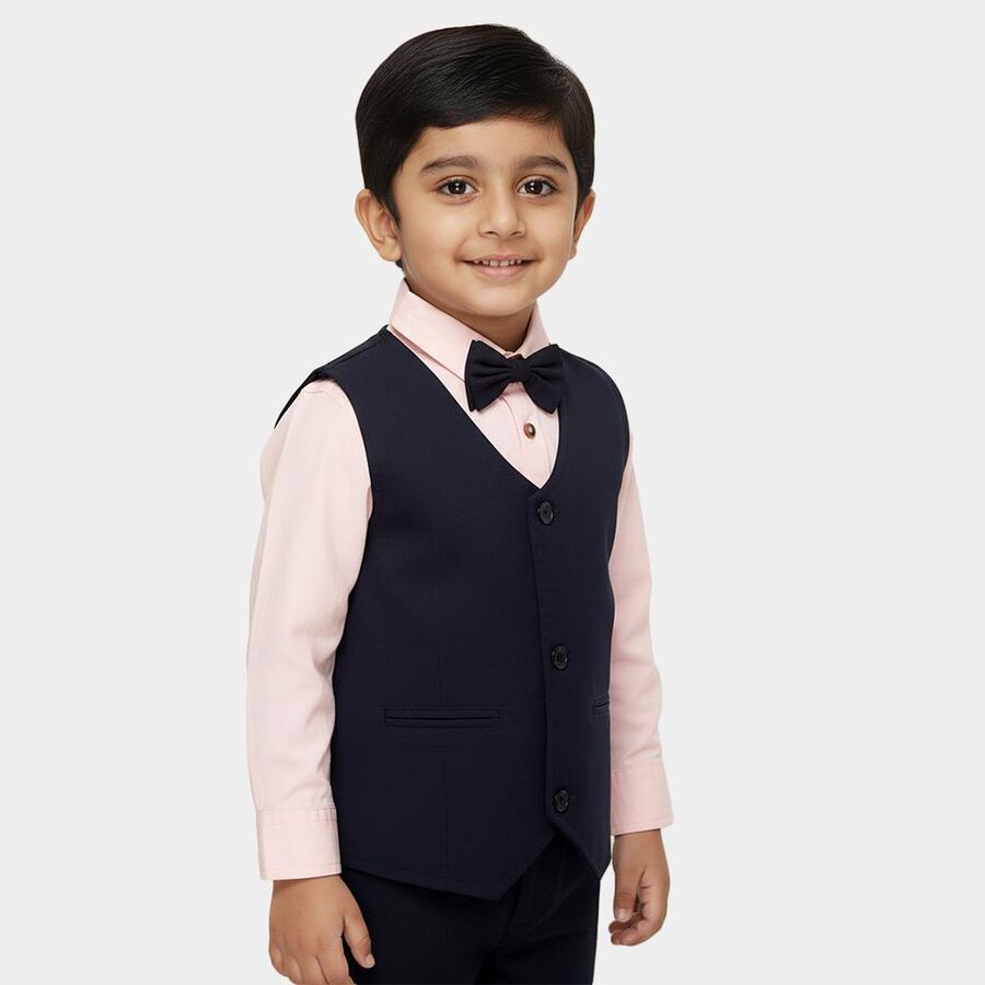 Boys Soft Pink Cotton Button Down Classic Shirt, Pink, large image number null