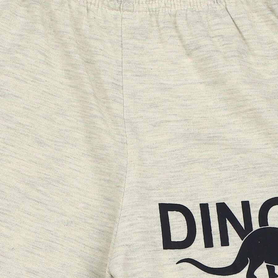 Boys' Pyjama, Ecru Melange, large