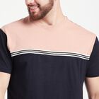 Cotton Round Neck T-Shirt, Peach, small image number null
