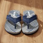Men Grey Flip-Flops Slippers, Grey, small