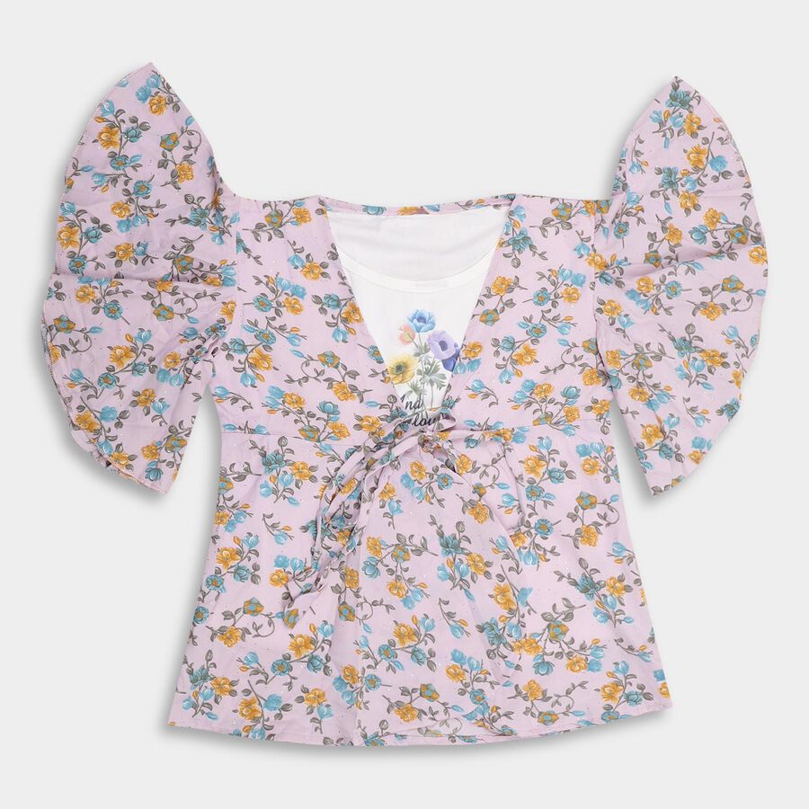 Girls' T-Shirt, Lilac, large