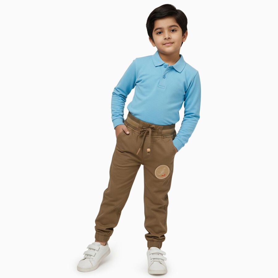 Boys' Trouser, Khaki, large image number null