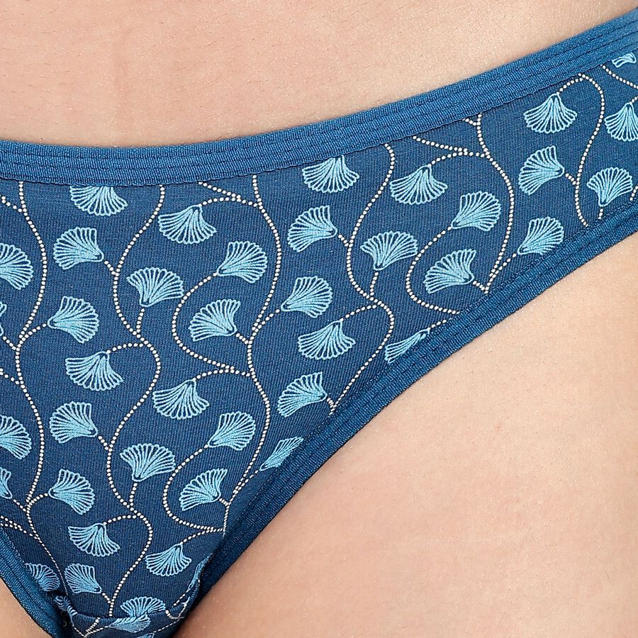 Ladies' 100% Cotton Panty, मध्यम नीला, large image number null