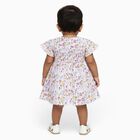 Infants' Pastel Lilac Floral Smocked Cotton Frock, लाइलेक, small image number null