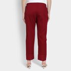 Ladies' 100% Cotton Palazzos , मरून, small image number null