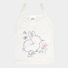Infants Printed Vest, Melange Light Grey, small image number null