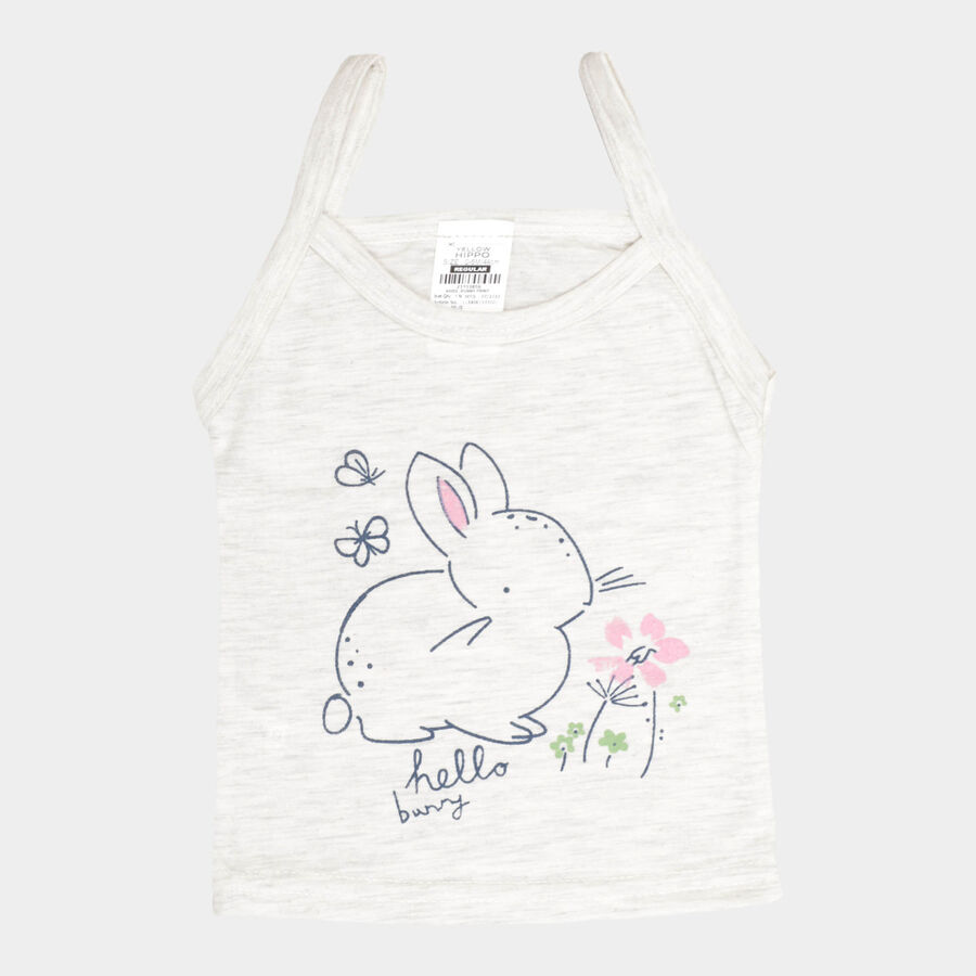Infants Printed Vest, Melange Light Grey, large image number null