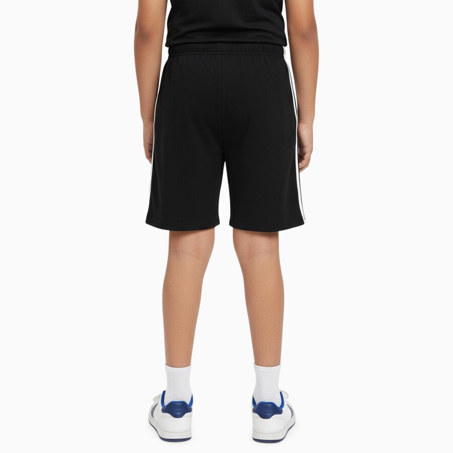 Boys Cotton Blend Bermuda Shorts, काला, large