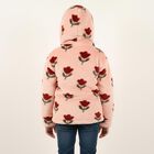 Girls Light Pink Hooded Neck Casual Sweatshirt, हल्का गुलाबी, small image number null