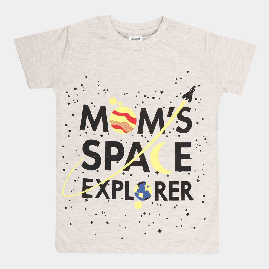 Printed T-Shirt, Light Grey, large image number null
