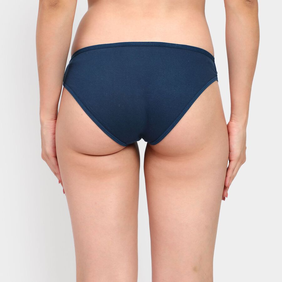 Ladies' 100% Cotton Panty, Teal Blue, large image number null