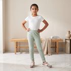 Girls' Mint Green Long Johns Thermal, Light Green, small