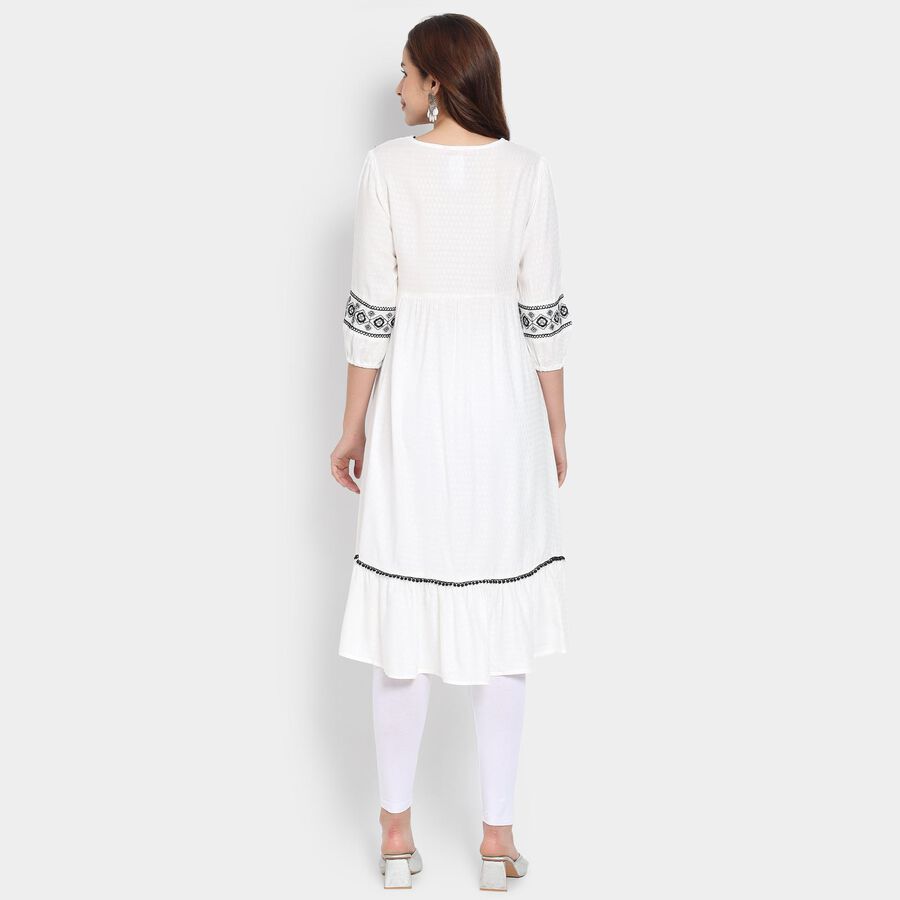 Ladies' Kurta, Off White, large image number null