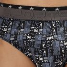 Men's 100% Cotton V-Cut Briefs, काला, small image number null