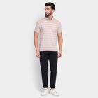 Men's Collared Half Sleeves T-Shirt , गहरा पीला, small
