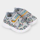 Boys Grey Velcro Strap Sneakers, Grey, small