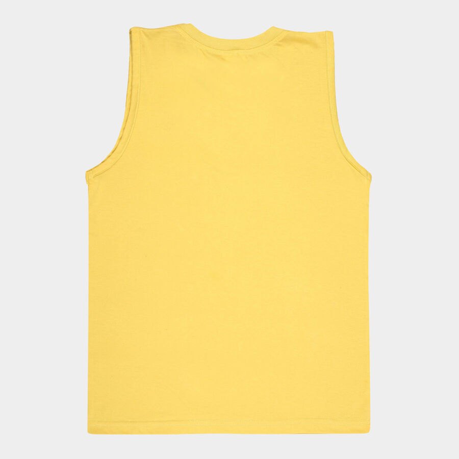 Boys Solid T-Shirt, मस्टर्ड, large image number null