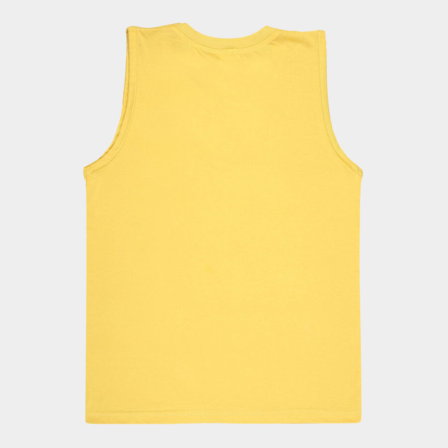 Boys Solid T-Shirt, Mustard, large image number null