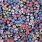 Girls' Navy Blue Floral Printed Sleeveless Frock, नेवी ब्लू, small