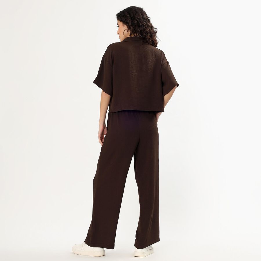 Women's Brown Solid Ethnic Set, Brown, large