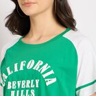 Ladies' 100% Cotton Crop  Top, गहरा हरा, small