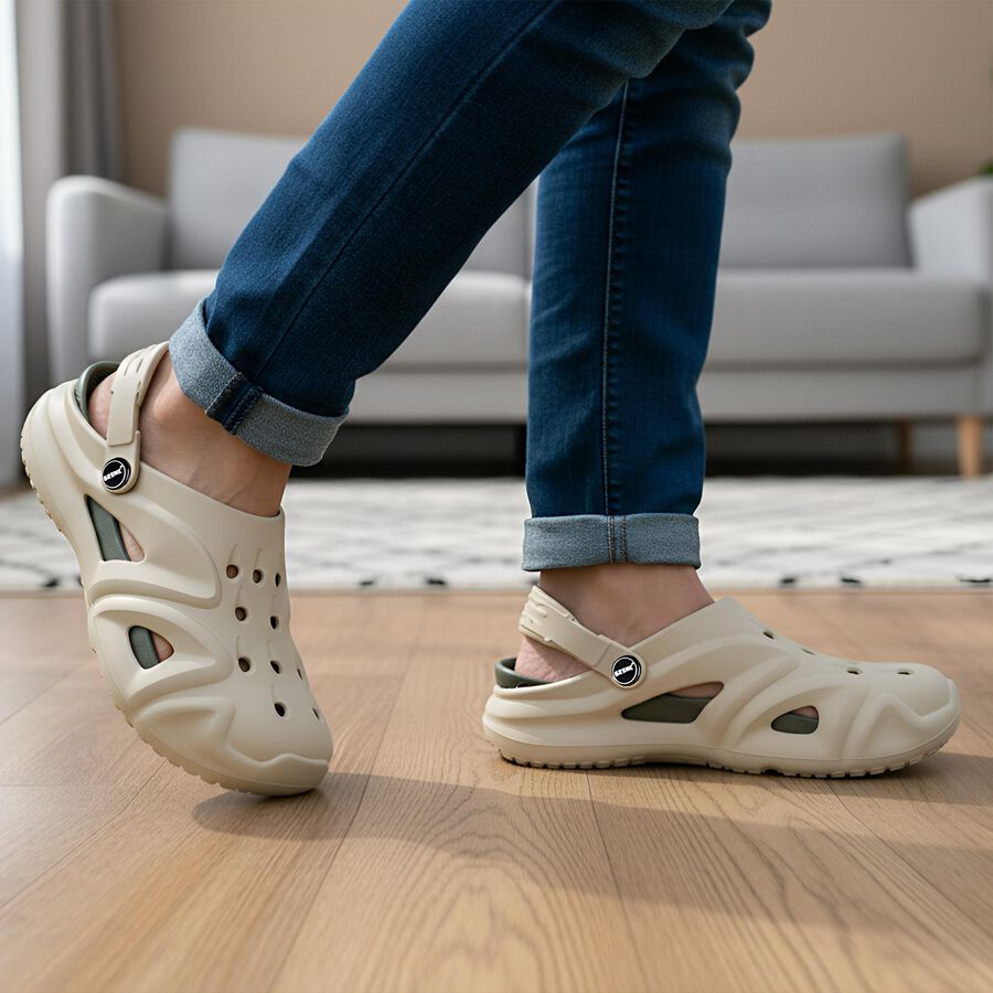 Men's Slipper, ओलिव, large