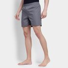 Men's 100% Cotton Boxers, Dark Grey, small