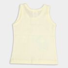 Infants' 100% Cotton Vest, Yellow, small