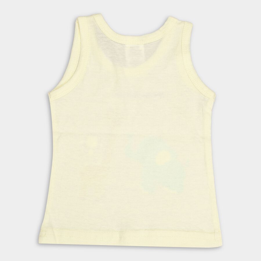 Infants' 100% Cotton Vest, Yellow, large