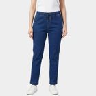 Women's Navy Blue Skinny Fit Classic Jeans, Mid Blue, small