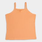 Girls' 100% Cotton Vest , पीच, small image number null