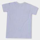 Kids' Light Blue Cotton Round Neck Casual T-Shirt, Light Blue, small image number null