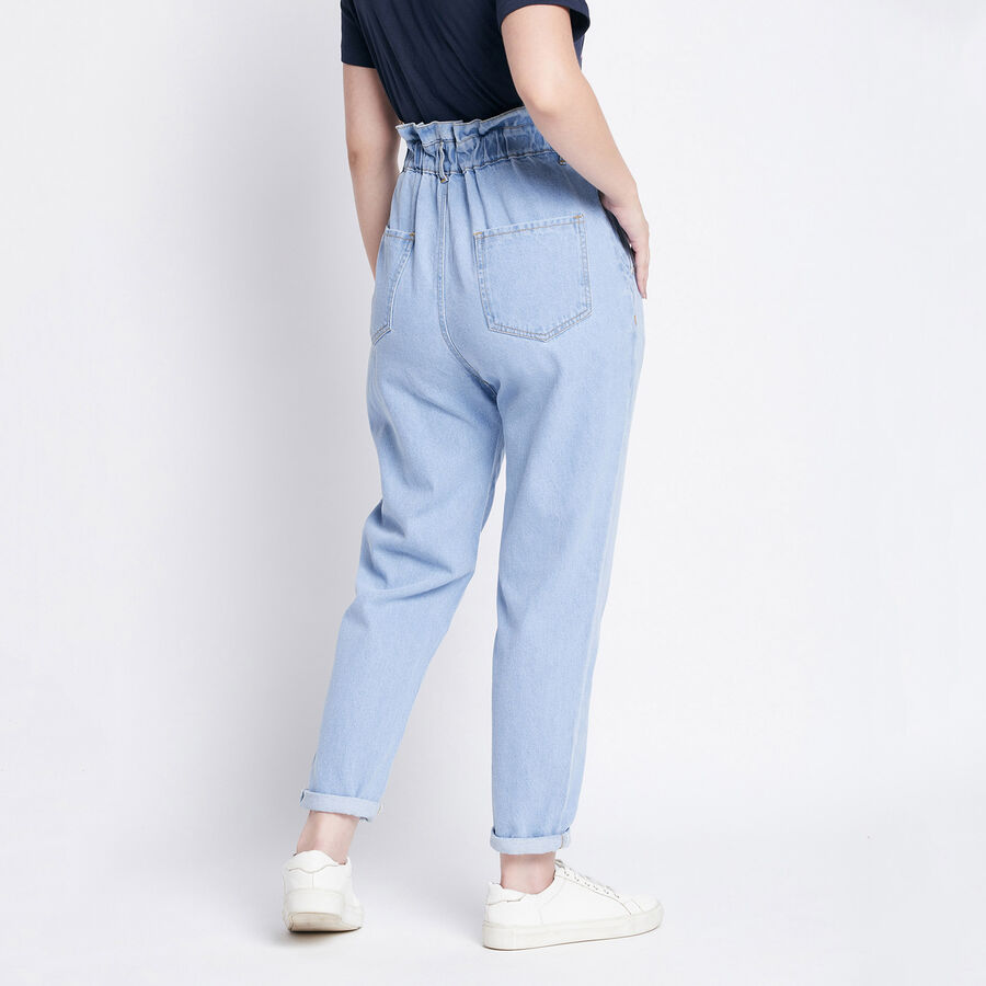 High Rise Regular Jeans, Mid Blue, large image number null
