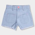 Girls' Shorts , हल्का नीला, small image number null