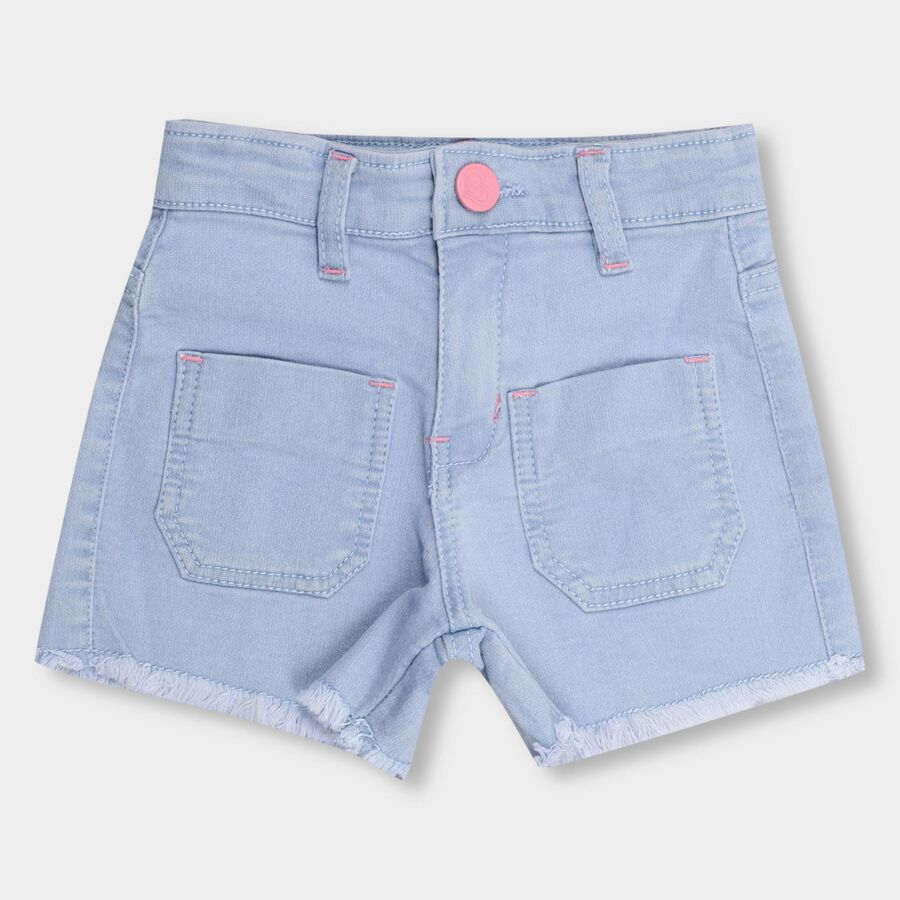 Girls' Shorts , हल्का नीला, large image number null
