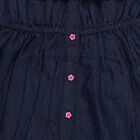 Girls' Frock, गहरा नीला, small