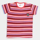 Boys' Cotton T-Shirt, लाल, small image number null