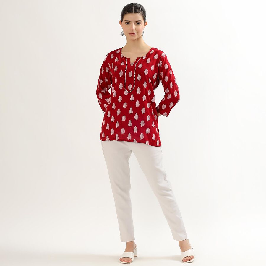 Ladies' Kurti , Maroon, large image number null
