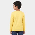 Boys Yellow Round Neck Regular Boys T-Shirt, पीला, small