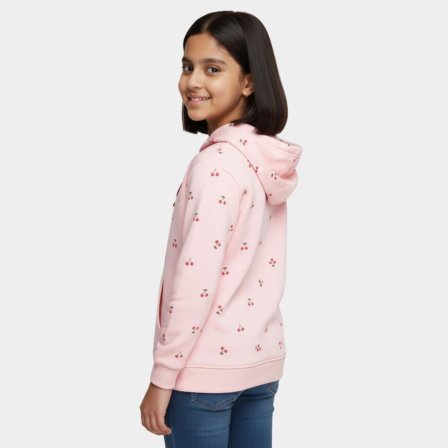 Girls' Sweatshirt, Light Pink, large image number null