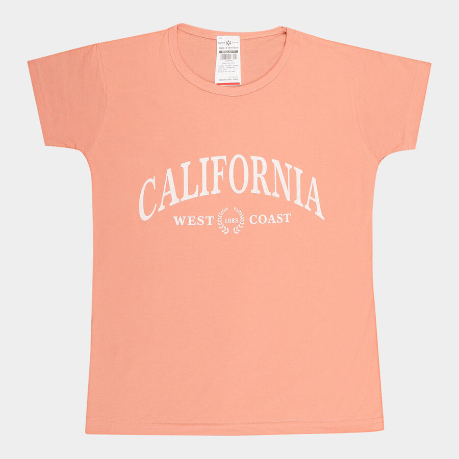 Girls T-Shirt, Peach, large image number null