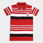 Boys' Half Sleeves T-Shirt, लाल, small image number null