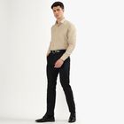 Men's Light Beige Classic Formal Shirt, गहरा पीला, small