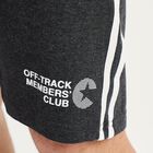 Men's Charcoal Grey Regular Fit Striped Graphic Jamaican Shorts, Charcoal, small