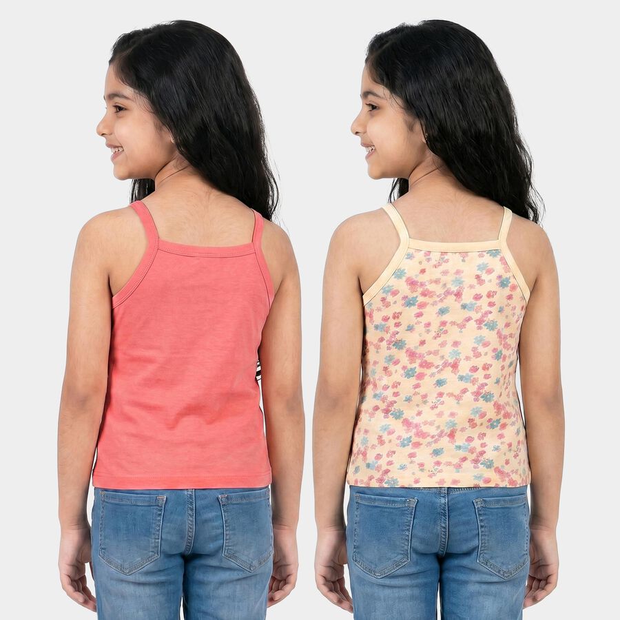 Girls' Vest, पीच, large