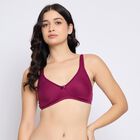 Ladies' Bra , Wine, small