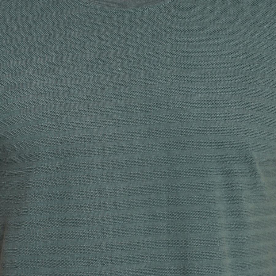 Men's Round Neck Half Sleeves T-Shirt , Dark Green, large image number null