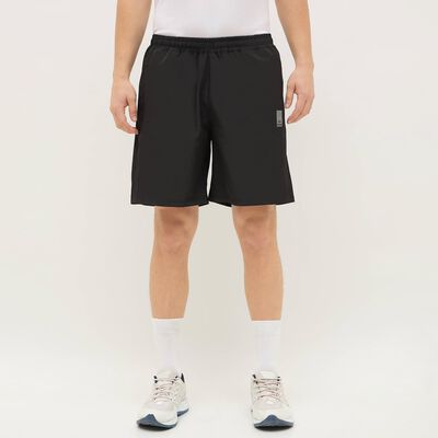 Men's Jet Black Regular Fit Bermuda Shorts